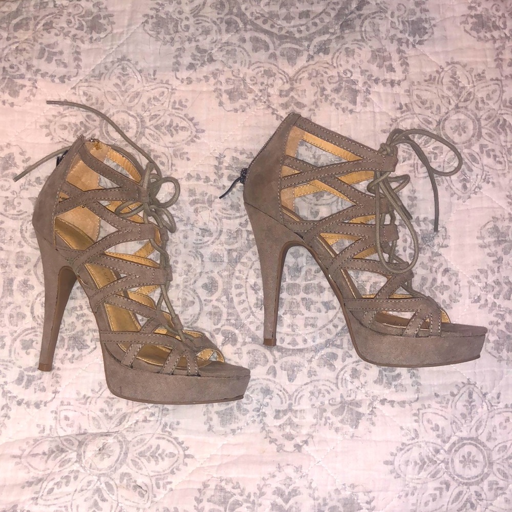 Chinese Laundry lace up Heels